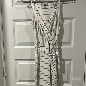 NWOT Stitch Fix Hawthorne 41 white and black stripe dress